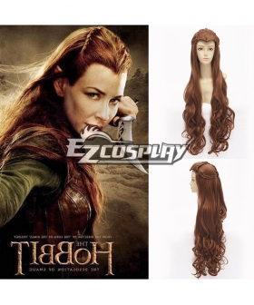 The Hobbit The Lord of the Rings Elf Tauriel Brown Cosplay Wig