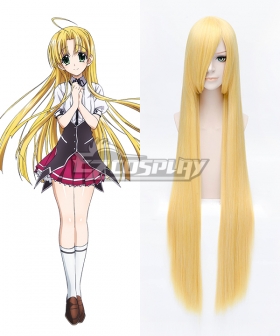 High School DxD BorN Asia Argento Yellow Cosplay Wig