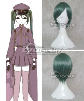 Vocaloid Thousand Cherry Tree Hatsune Miku Dark green Cosplay Wig