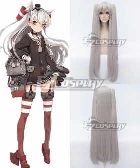 Kantai Collection KanColle Destroyer Amatsukaze Silver Gray Cosplay Wig