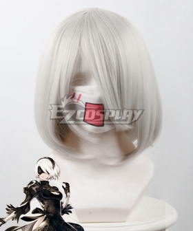 NieR: Automata 2B YoRHa No.2 Type B Silver gray Cosplay Wig