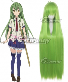 Armed Girl's Machiavellism Satori Tamaba Green Cosplay Wig