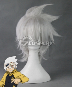 Soul Eater Not Soul Eater Soul Evans Silvery white Cosplay Wig