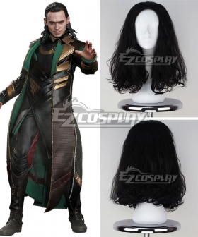 Marvel's The Avengers Loki Black Cosplay Wig
