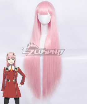 Darling in the Franxx Zero Two Code 002 Light Pink Cosplay Wig