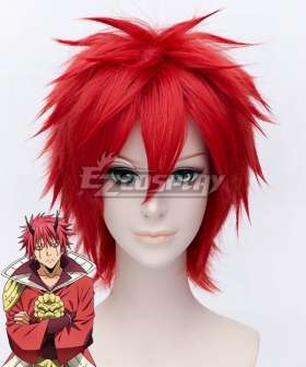 That Time I Got Reincarnated as a Slime Tensei Shitara Suraimu Datta Ken Benimaru Red Cosplay Wig