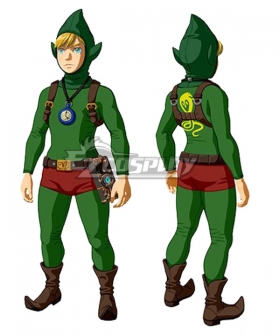 The Legend of  Zelda: Breath Of The Wild DLC Link Tingle's Outfit Cosplay Costume
