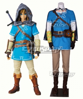 The Legend of Zelda: Breath of the Wild Link Cosplay Costume - New Edition