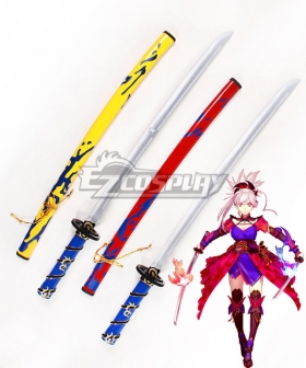 Fate Grand Order Saber Miyamoto Musashi Two Sword Cosplay Weapon Prop