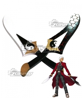 Fate Stay Night Fate Grand Order Archer Emiya Two Sword Cosplay Weapon Prop