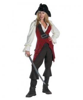 Pirates of the Caribbean 3 Elizabeth Pirate Deluxe Adult 2007 Costume