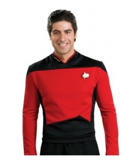 Star Trek Next Generation Red Shirt Deluxe Adult Costume