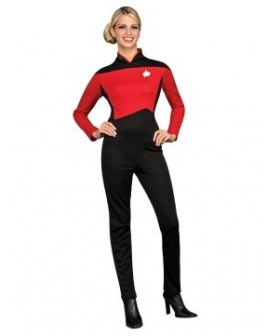 Star Trek Next Generation Red Jumpsuit Deluxe Adult Costume EST0013