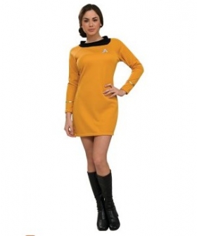 Star Trek Classic Gold Dress Deluxe Adult Costume EST0019