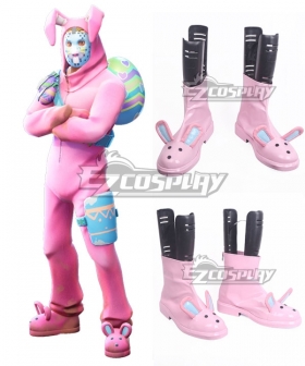 Fortnite Battle Royale Rabbit Raider Pink Cosplay Shoes