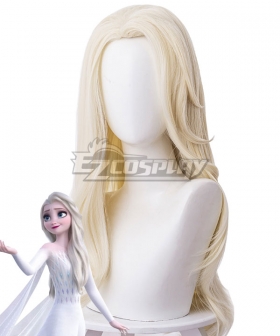 Disney Frozen 2 Elsa Snow Queen Light Golden Cosplay Wig - 336G