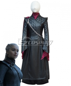 Game Of Thrones Season 8  Mother Of Dragons  Daenerys Targaryen Black Cosplay Costume