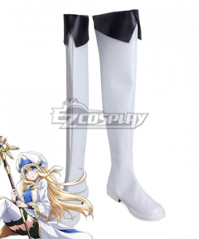 Goblin Slayer Priestess White Shoes Cosplay Boots