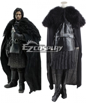 Game of Thrones Jon Snow Cosplay Costume Fancy Party Outfit Full Set