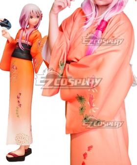 Guilty Crown Inori Yuzuriha Kimono Cosplay Costume