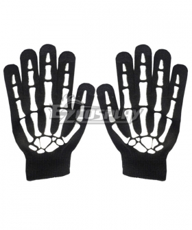 Halloween Skull Gloves Overlord Ainz Ooal Gown Tim Burton's Corpse Bride Emily Jack Skellington Gloves Cosplay Accessory Prop