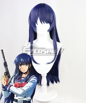 High-Rise Invasion Yuri Honjo Blue Cosplay Wig
