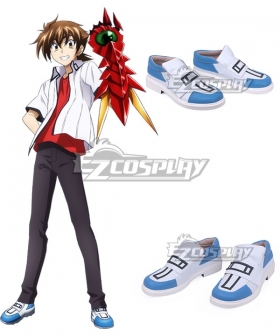 High School DxD BorN Issei Hyoudou Blue Cosplay Shoes