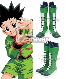 Hunter x Hunter Gon Freecss Green Shoes Cosplay Boots