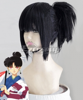 Inuyasha Kagura Black Cosplay Wig