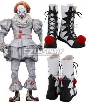 IT Chapter Two Pennywise Black White Shoes Cosplay Boots
