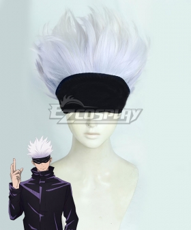 Jujutsu Kaisen Sorcery Fight Megumi Satoru Gojo White Purple Cosplay Wig - Only Wig