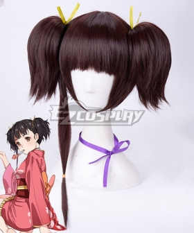 Kabaneri Of The Iron Fortress Mumei Red Brown Cosplay Wig