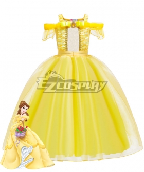 Kids Child Size Disney Beauty and the Beast Belle Cosplay Costume