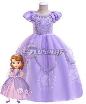 Kids Child Size Disney Princess Sofia Sofia Cosplay Costume