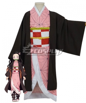 Kids Size Demon Slayer: Kimetsu No Yaiba Nezuko Kamado Cosplay Costume