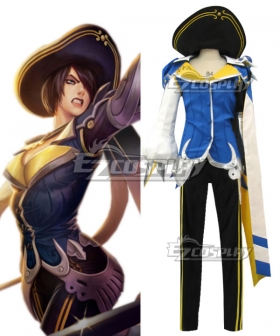 League of Legend LOL Royal Guard Fiora Cosplay Costume