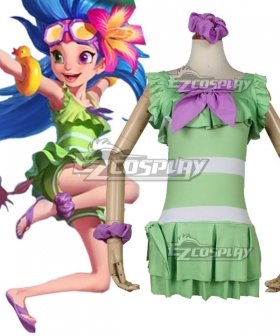 League Of Legends LOL 2018 Zoe Pool Party Skins Cosplay Costume