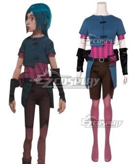 League of Legends LOL Arcane Chindhood Jinx Cosplay Costume