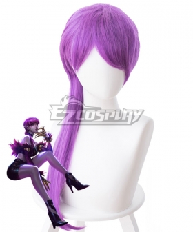League Of Legends LOL KDA K/DA Evelynn Purple Cosplay Wig - 458F