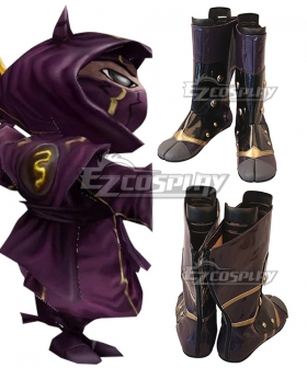 League Of Legends LOL Kennen The Heart Of The Tempest Purple Shoes Cosplay Boots
