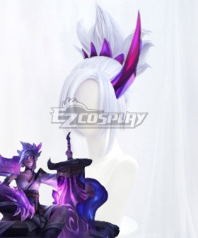 League of Legends LOL Spirit Blossom Riven Silver Purple Cosplay Wig