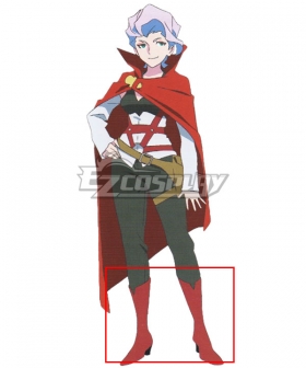 Little Witch Academia Croix Meridies Red Cosplay Boots