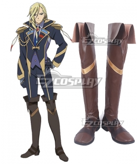 Macross Delta Macross Δ Keith Aero Windermere Roid Brehm Theo Jussila Xao Jussila Bogue Con-Vaart Brown Shoes Cosplay Boots