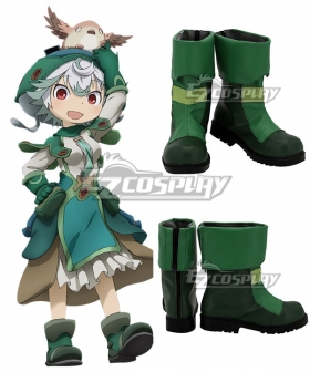 Made In Abyss Prushka Green Shoes Cosplay Boots