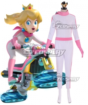 Mario Kart 8 Princess Peach BikeSuit Cosplay Costume