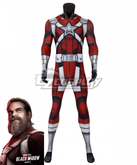 Marvel Black Widow 2020 Red Guardian Zentai Jumpsuit Cosplay Costume