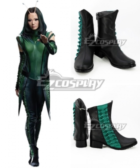 Marvel Guardians Of The Galaxy Vol. 2 Mantis Black Green Cosplay Shoes