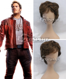 Marvel Guardians Of The Galaxy Vol. 2 Star Lord Peter Jason Quill Brown Cosplay Wig