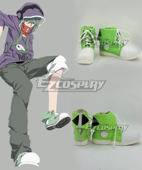 Mekakucity Actors Kagerou Project KIDO TSUBOMI Purple Green Cosplay Shoes