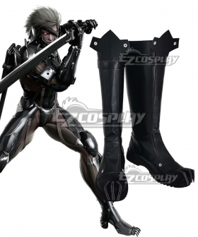 Metal Gear Rising: Revengeance Raiden Black Cosplay Shoes